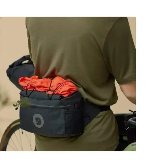 Fjallraven 2025 version Hoja Expandable Hip Pack black hiking cycling waistpacks - Picture 3 of 3